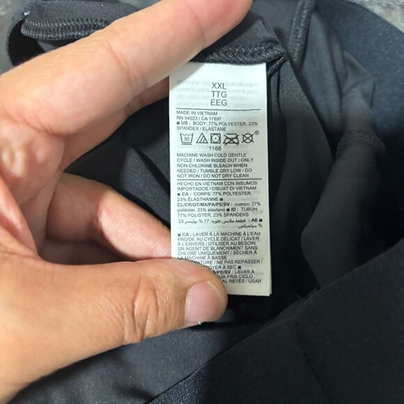 Old Navy Go Dry Ankle Pants Power Soft Pull On High Rise Wide Leg Black XXL - Picture 7 of 8